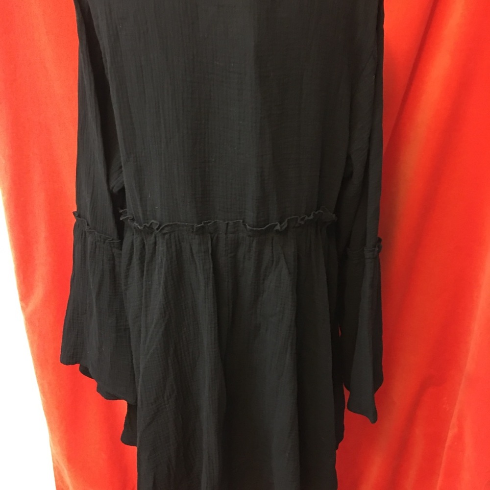 NWT Disturbia Aradia embroidered minidress black size 16uk 20 wide sleeve - Picture 5 of 7